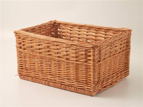 Cesto bici vimini rosso rettangolare 42x30