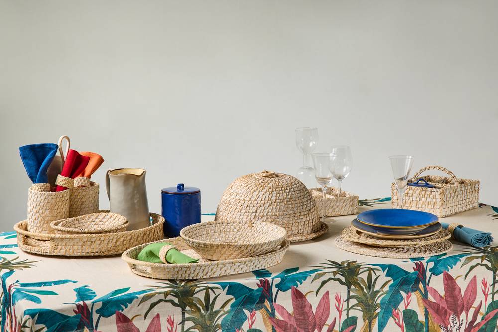 Cesti in rattan color Bianco da acquistare online su