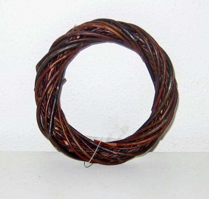 Corona vimini rustico cm 15