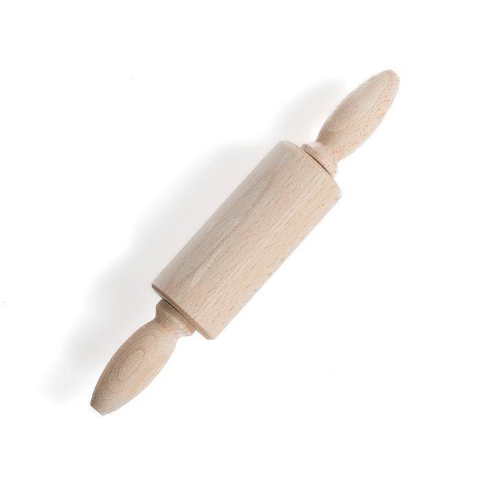 Mattarello legno faggio mini cm 23 con manici girevoli