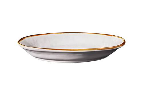 Piatto ovale piccolo bianco 26x13 collezione mediterraneo