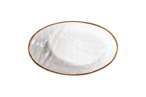 Piatto ovale piccolo bianco 26x13 collezione mediterraneo