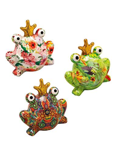 Salvadanaio rana ceramica colorata