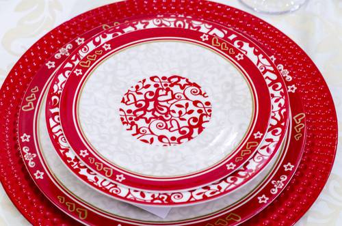 Servizio piatti natale Abbracci 18 pz