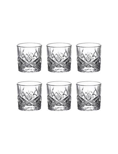 Bicchiere liquore shot rock&roll vetro lavorato set 6 pz