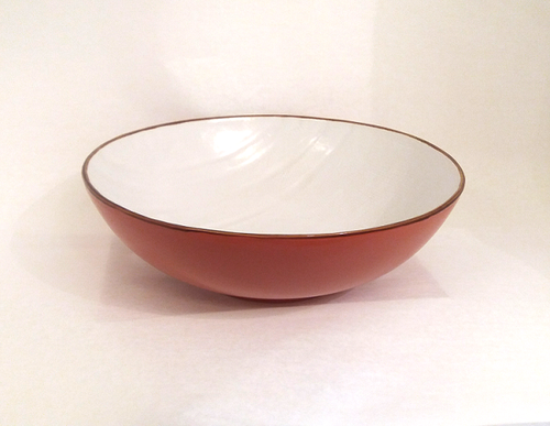 Spaghettiera porcellana arancio collezione mediterraneo