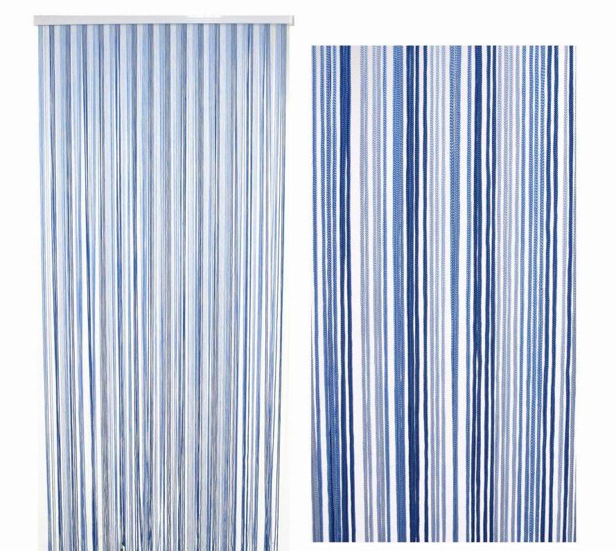 Tenda da porta corda azzurro melange 100x220